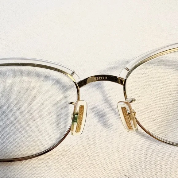 Coach HC6195 5111 Shinny Light Gold/Clear Stagecoach Emblem Eyeglasses 53-19-140 - Picture 4 of 10